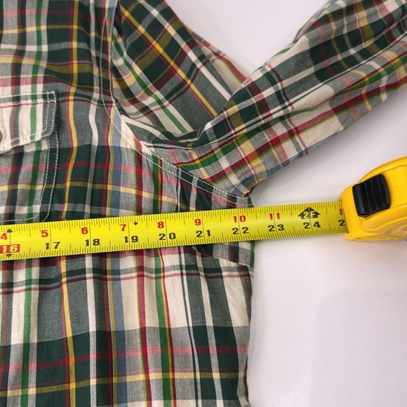 Vintage Jessica Green Plaid Casual Button Down Shirt - Picture 6 of 10
